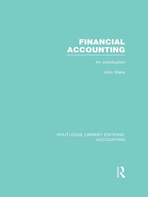 cover image of Financial Accounting (RLE Accounting)